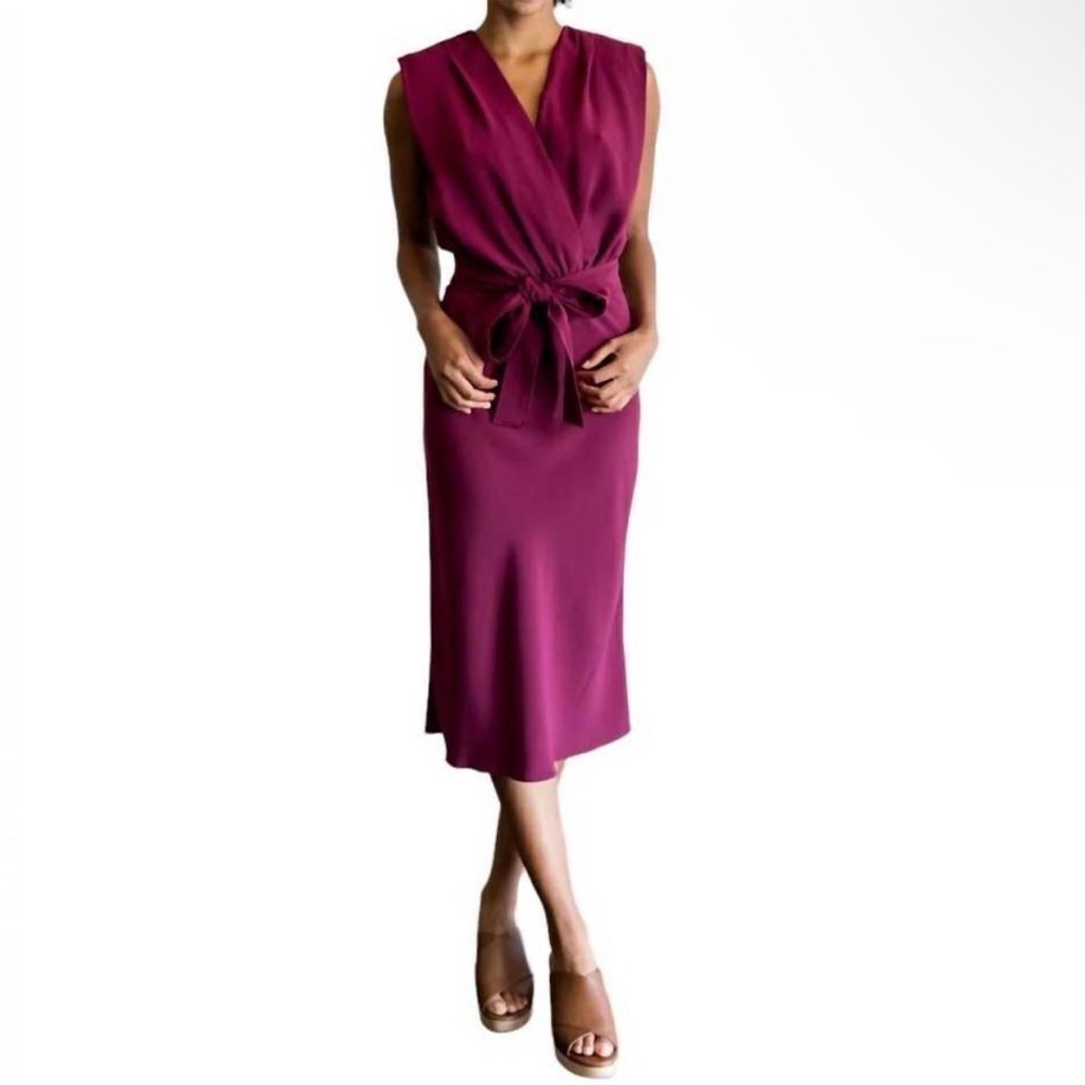 AMANDA UPRICHARD | NEW Lamarca Midi Dress in Syrah Women’s Size Medium